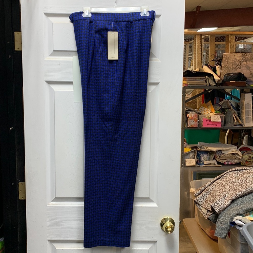 Wool houndstooth pants size 16